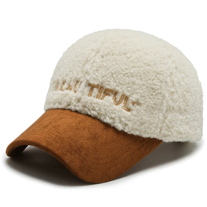 Warme Baseball Cap Damen Wintermütze Teddy Mütze Kappe Hut Unisex