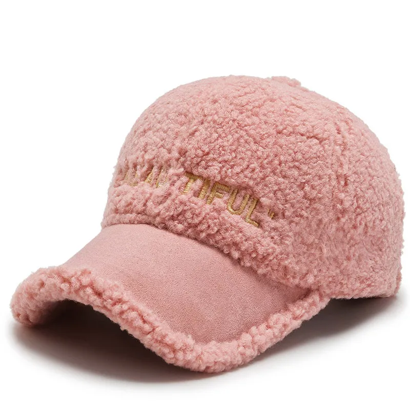 Warme Baseball Cap Damen Wintermütze Teddy Mütze Kappe Hut Unisex