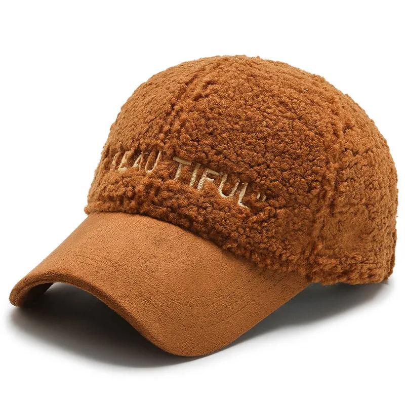 Warme Baseball Cap Damen Wintermütze Teddy Mütze Kappe Hut Unisex