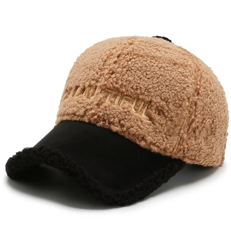 Warme Baseball Cap Damen Wintermütze Teddy Mütze Kappe Hut Unisex