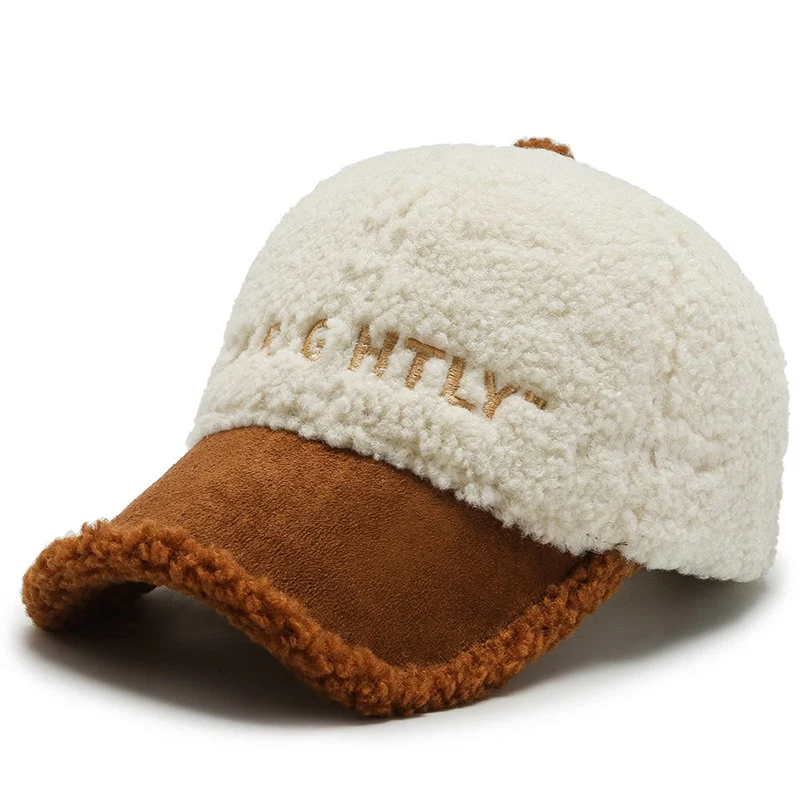 Warme Baseball Cap Damen Wintermütze Teddy Mütze Kappe Hut Unisex