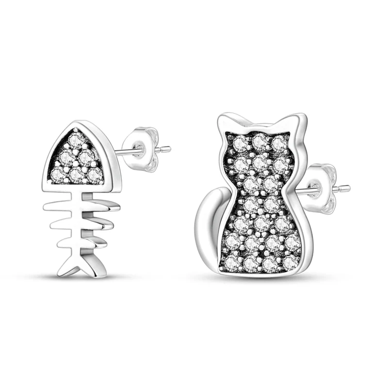 1 Paar Creolen aus 925 Sterling Silber Ohrringe Zirkonia Ohrstecker NEU