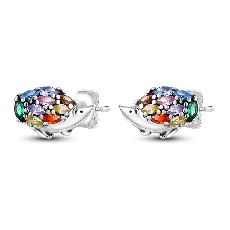 1 Paar Creolen aus 925 Sterling Silber Ohrringe Zirkonia Ohrstecker NEU