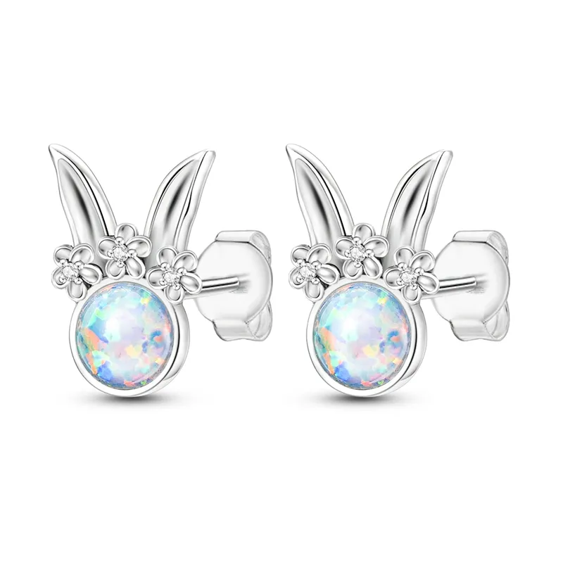 1 Paar Creolen aus 925 Sterling Silber Ohrringe Zirkonia Ohrstecker NEU