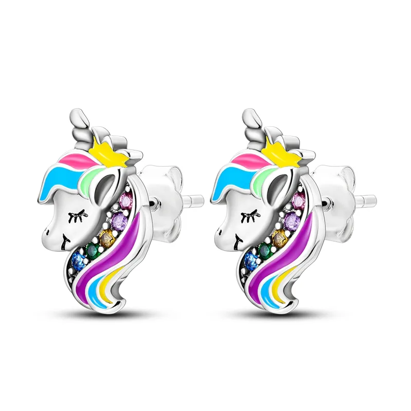 1 Paar Creolen aus 925 Sterling Silber Ohrringe Zirkonia Ohrstecker NEU
