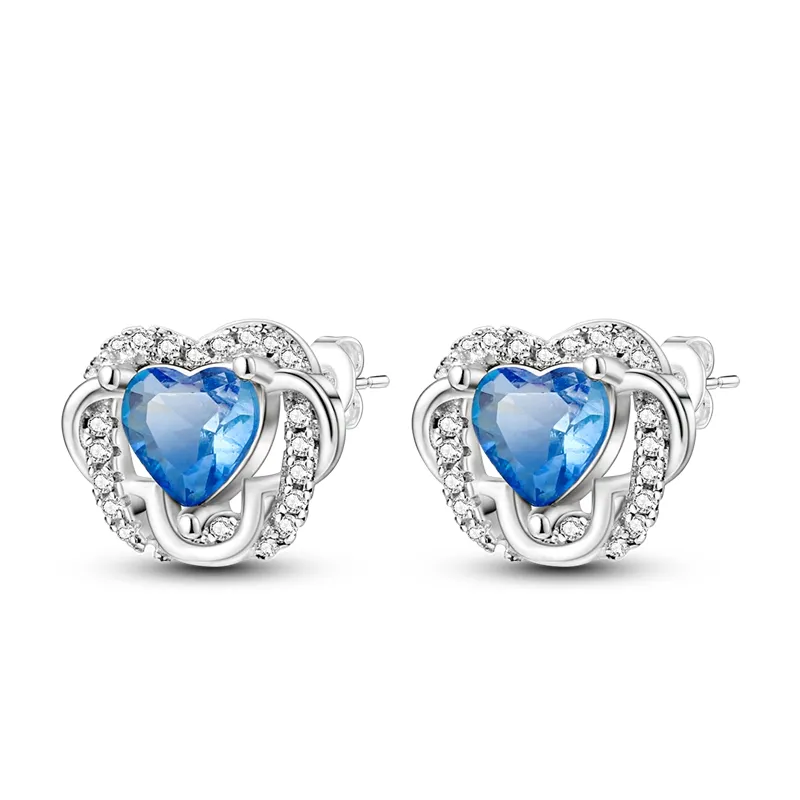 1 Paar Creolen aus 925 Sterling Silber Ohrringe Zirkonia Ohrstecker NEU