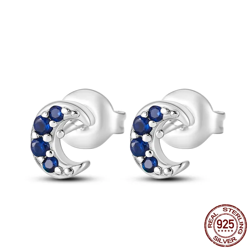 1 Paar Creolen aus 925 Sterling Silber Ohrringe Zirkonia Ohrstecker NEU