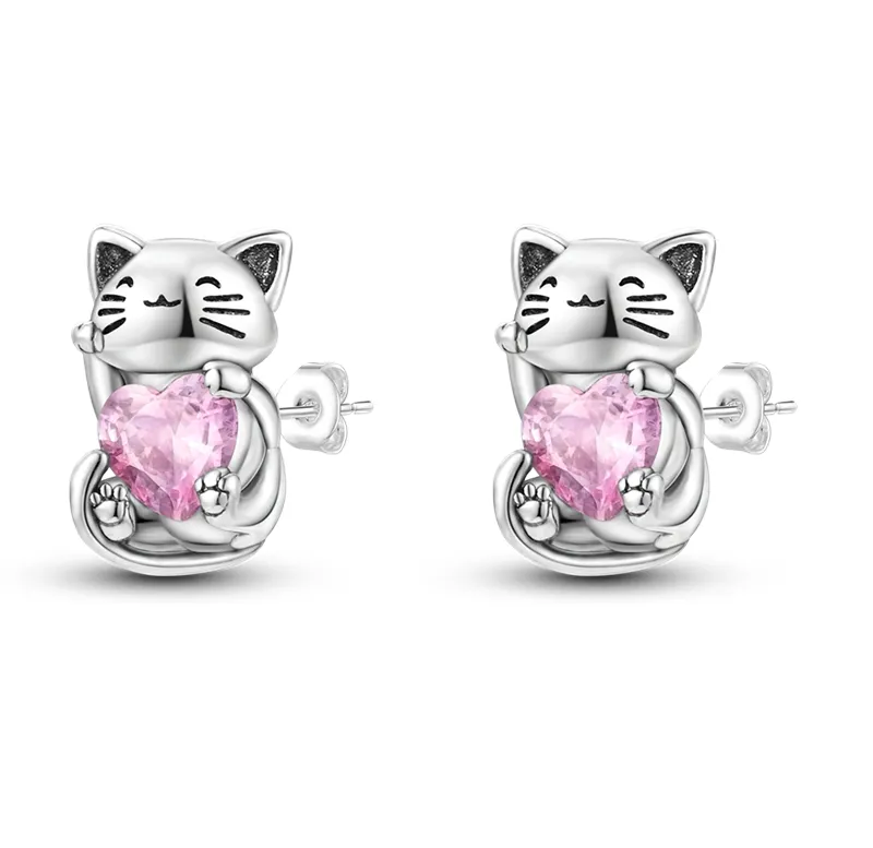 1 Paar Creolen aus 925 Sterling Silber Ohrringe Zirkonia Ohrstecker NEU
