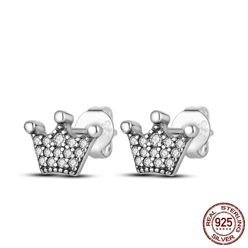 1 Paar Creolen aus 925 Sterling Silber Ohrringe Zirkonia Ohrstecker NEU