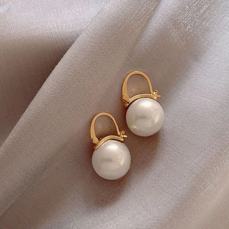 1 Paar Creolen Vergoldet Gold Ohrringe Zirkonia Statement Ohrstecker NEU