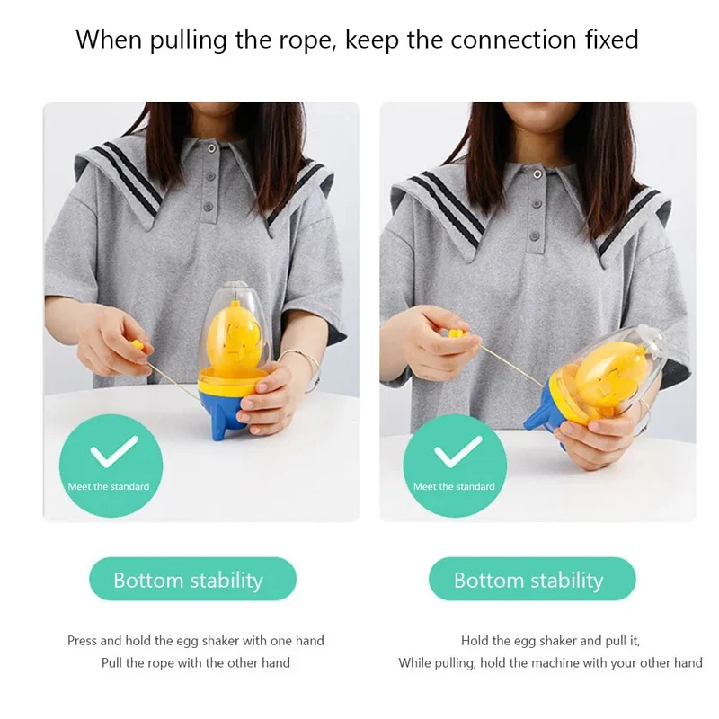 Eigelb-Shaker Gadget Goldene Eier Schneebesen Rührei Mixer Küchenzubehör