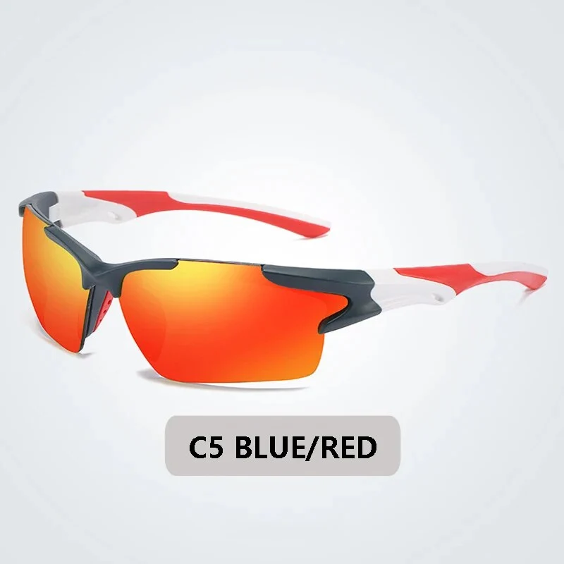 Fahrradbrille Polarisiert Sportbrille Sonnenbrille Brille UV400 7 Farbe