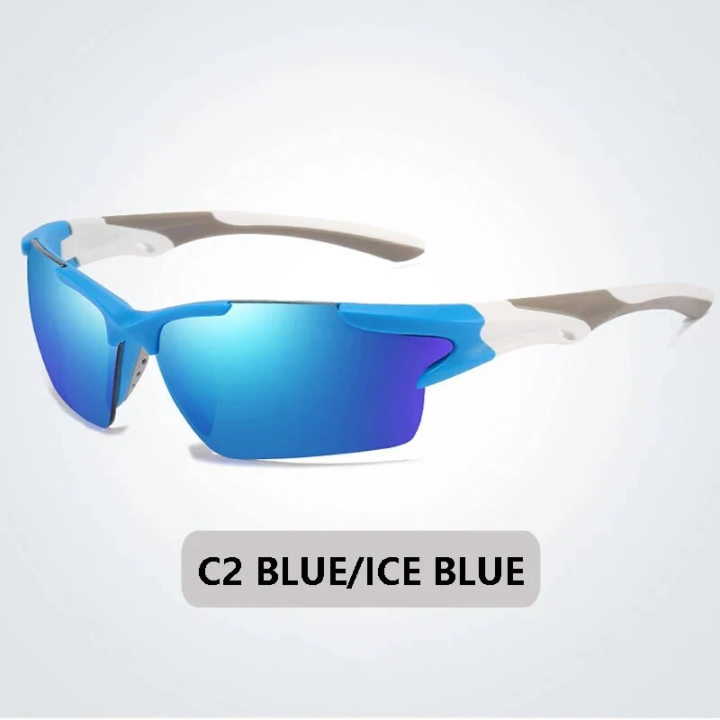 Fahrradbrille Polarisiert Sportbrille Sonnenbrille Brille UV400 7 Farbe