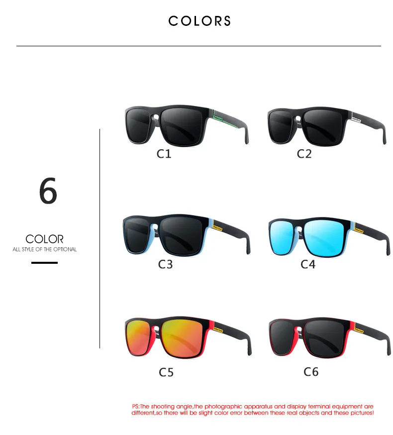 Fahrradbrille Polarisiert Sportbrille Sonnenbrille Brille UV400 7 Farbe