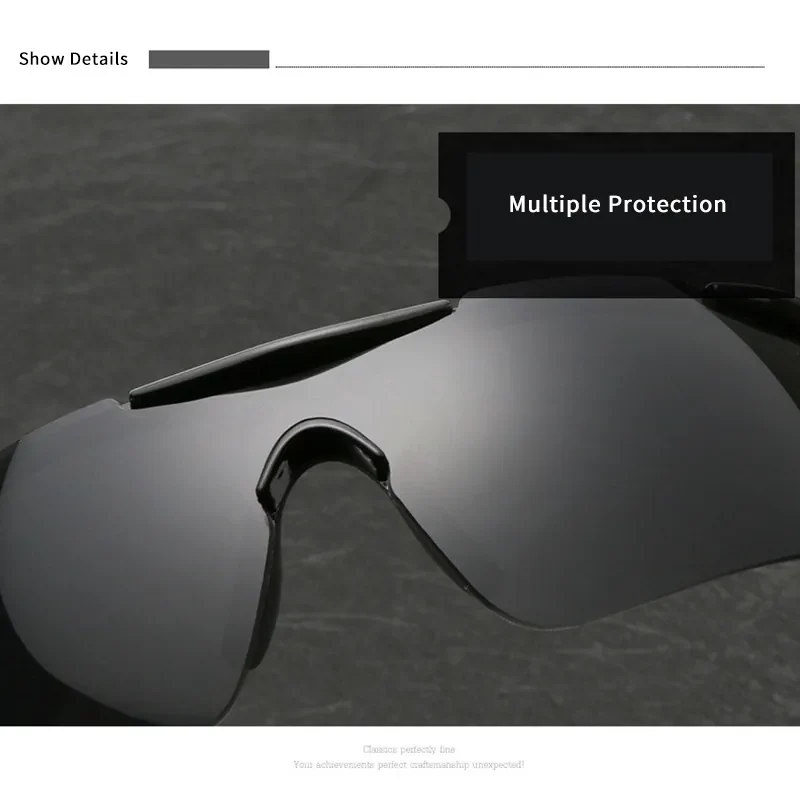 Fahrradbrille Polarisiert Sportbrille Sonnenbrille Brille UV400 7 Farbe