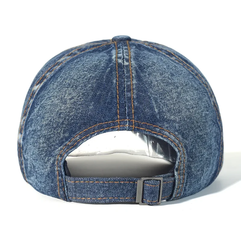 Jeans Cappy Denim Look Basecap Cap Kappe gebogen Damen Mütze Männer