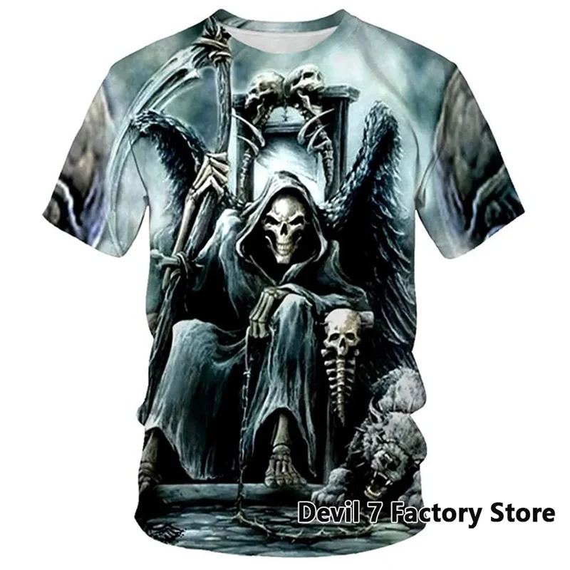 Herren Fashion Vintage 3D T-Shirt Rundhals Unisex Sommer Streetwear Oversized