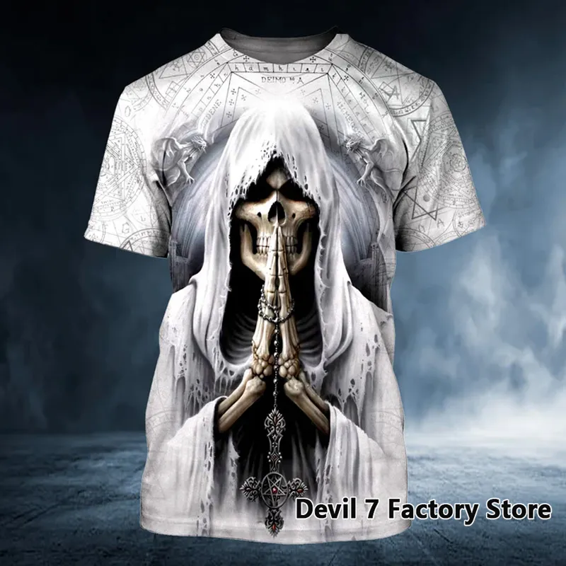 Herren Fashion Vintage 3D T-Shirt Rundhals Unisex Sommer Streetwear Oversized