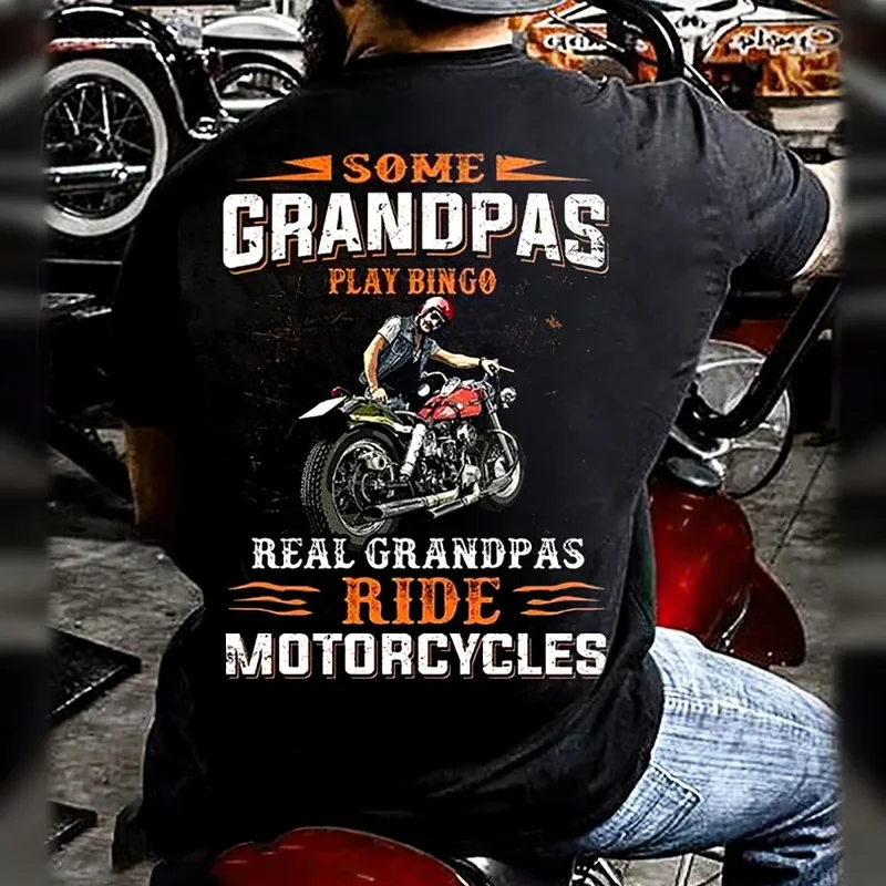 Herren Fashion Vintage 3D T-Shirt Rundhals Unisex Sommer Streetwear Motorsport