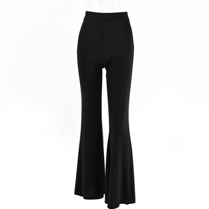 Damen Yoga Hose Bootcut Hüftjeans Schlaghose Hip Retro Flared Leggins Push Up