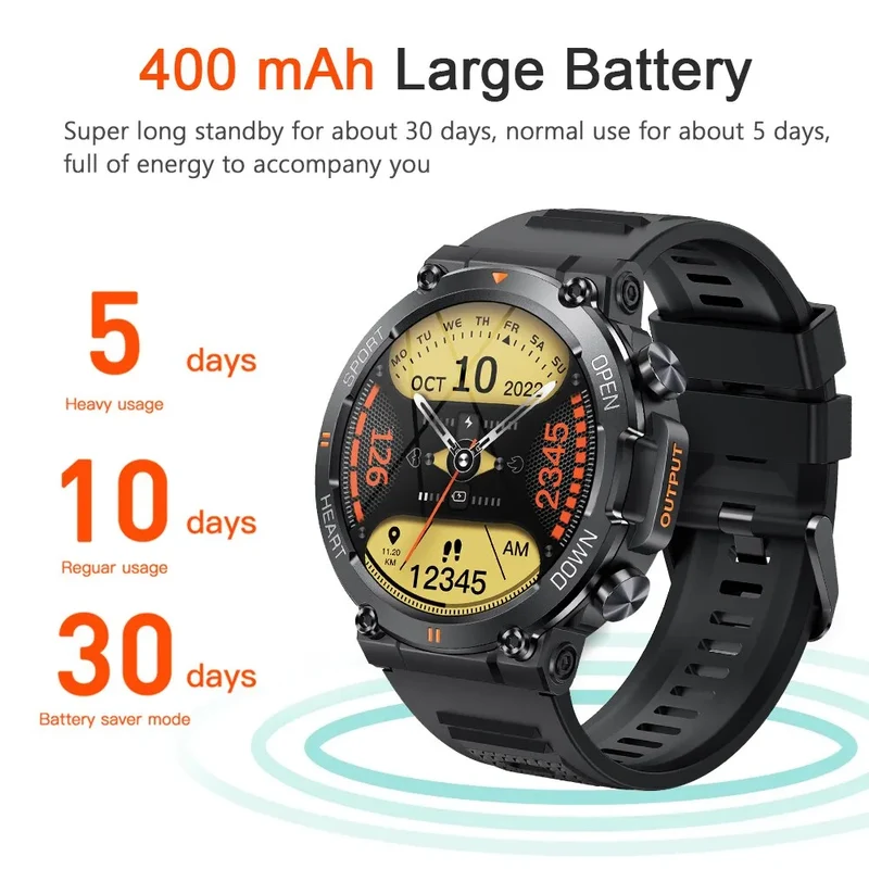 Herren Armbanduhr Digital Uhr Silber Edelstahl Quarzuhr Bluetooth Smartwatch