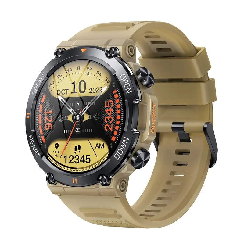 Herren Armbanduhr Digital Uhr Silber Edelstahl Quarzuhr Bluetooth Smartwatch
