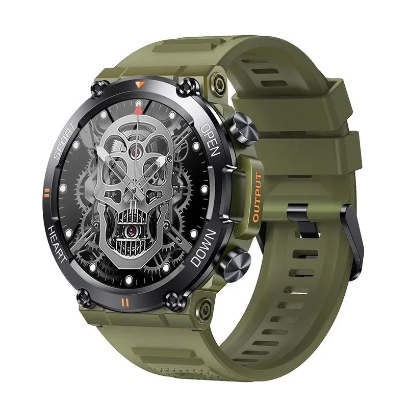 Herren Armbanduhr Digital Uhr Silber Edelstahl Quarzuhr Bluetooth Smartwatch