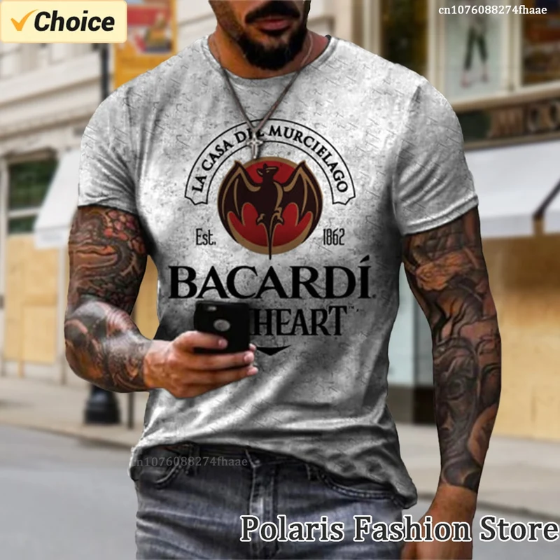Herren Fashion Vintage 3D T-Shirt Rundhals Unisex Sommer Streetwear