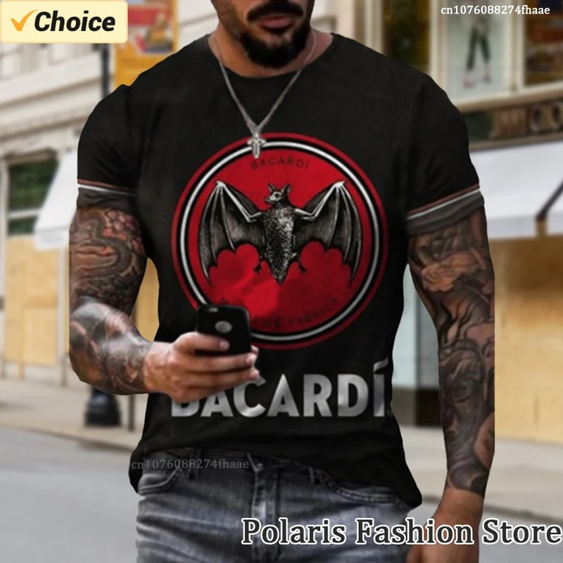 Herren Fashion Vintage 3D T-Shirt Rundhals Unisex Sommer Streetwear