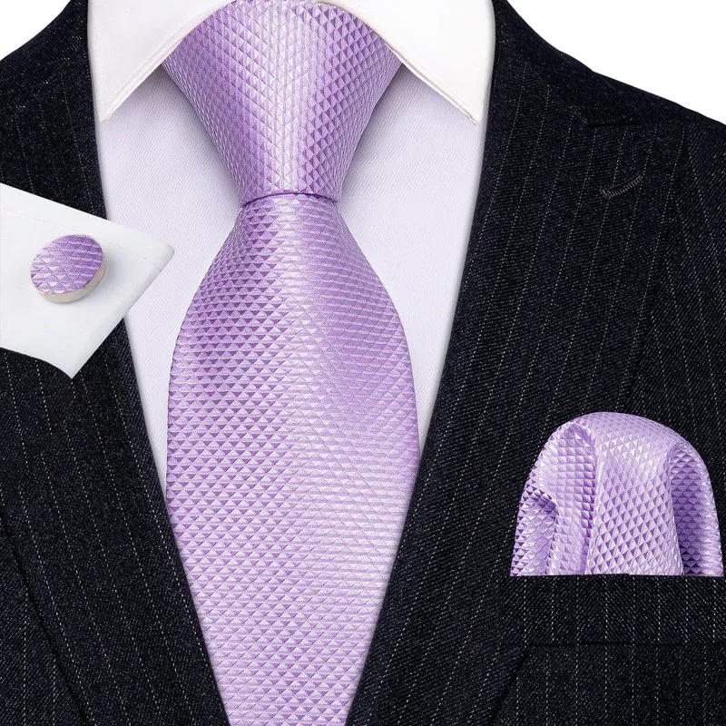 Fashion Seide Krawatte Lila Herren Hochzeit Konfirmation Männer Business