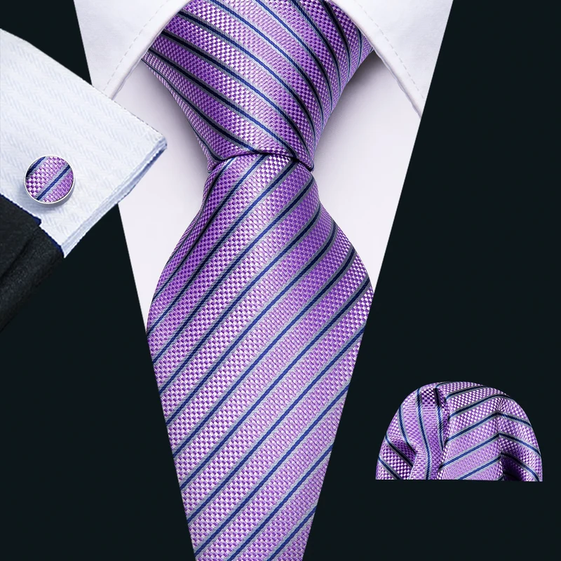 Fashion Seide Krawatte Lila Herren Hochzeit Konfirmation Männer Business