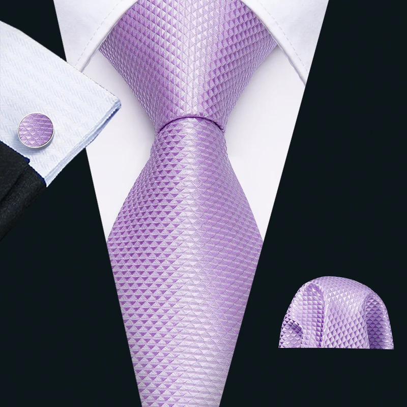Fashion Seide Krawatte Lila Herren Hochzeit Konfirmation Männer Business