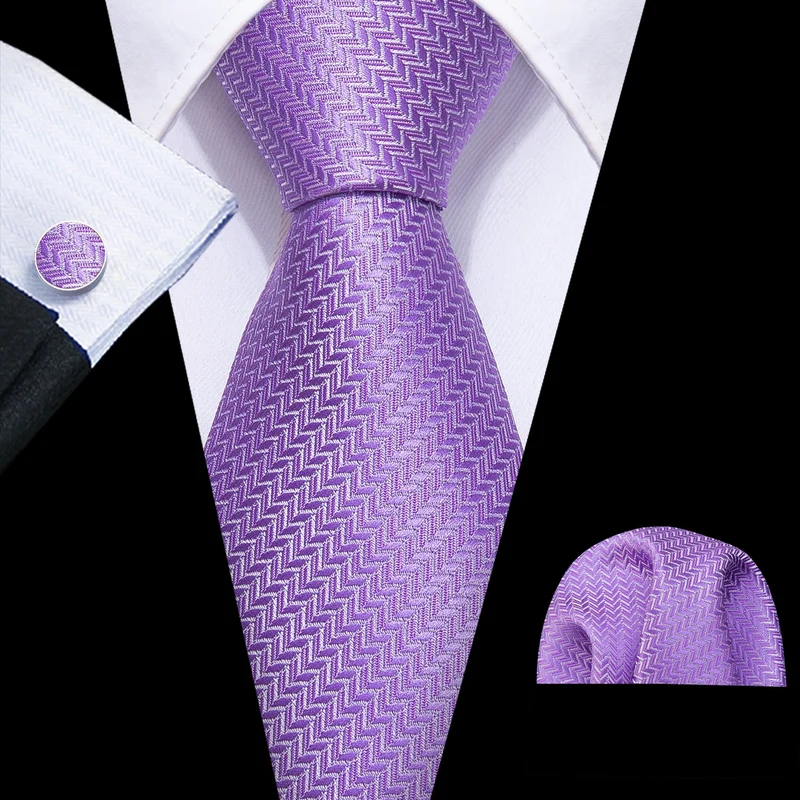 Fashion Seide Krawatte Lila Herren Hochzeit Konfirmation Männer Business