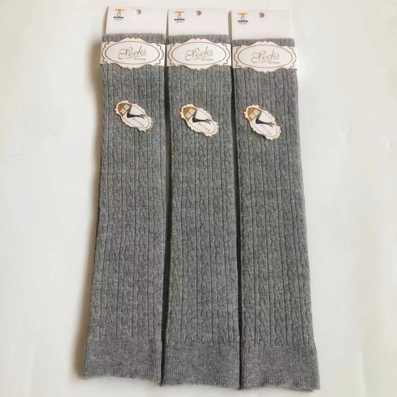 Damen Lange Socken Beinwärmer Stulpen Beinlinge Häkeln Kniestrümpfe Overknees