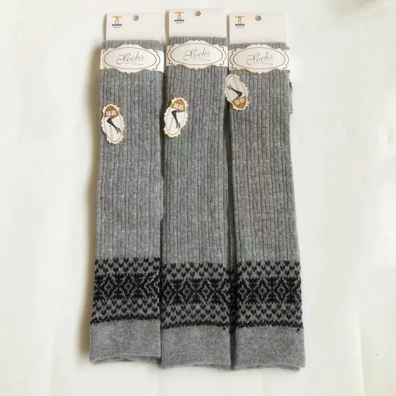 Damen Lange Socken Beinwärmer Stulpen Beinlinge Häkeln Kniestrümpfe Overknees
