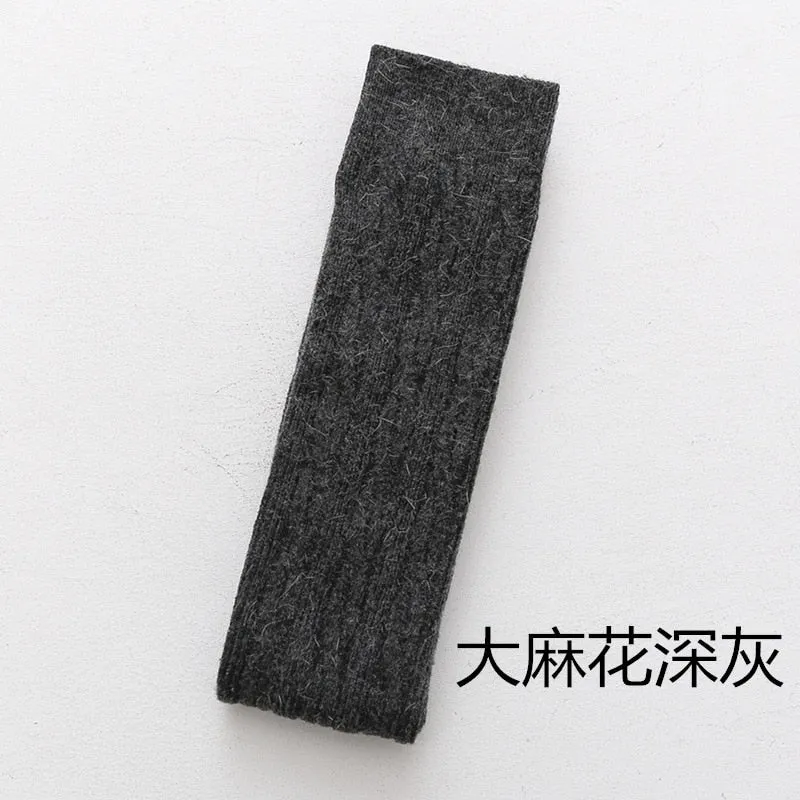 Damen Lange Socken Beinwärmer Stulpen Beinlinge Häkeln Kniestrümpfe Overknees
