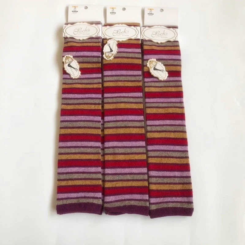 Damen Lange Socken Beinwärmer Stulpen Beinlinge Häkeln Kniestrümpfe Overknees