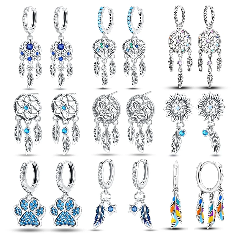 1 Paar Creolen aus 925 Sterling Silber Ohrringe Zirkonia Ohrstecker NEU