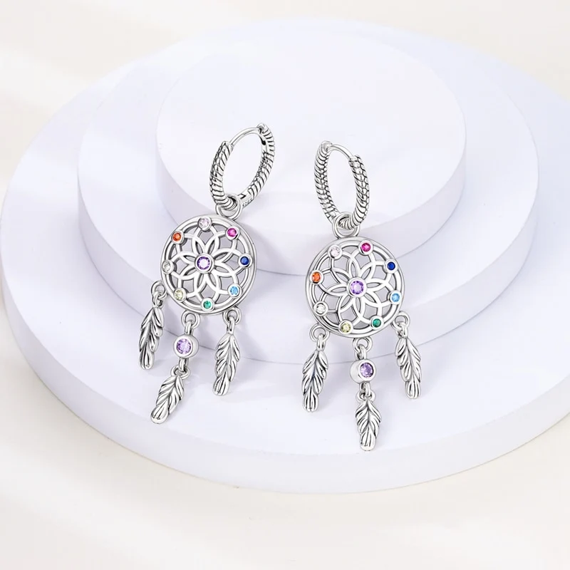 1 Paar Creolen aus 925 Sterling Silber Ohrringe Zirkonia Ohrstecker NEU
