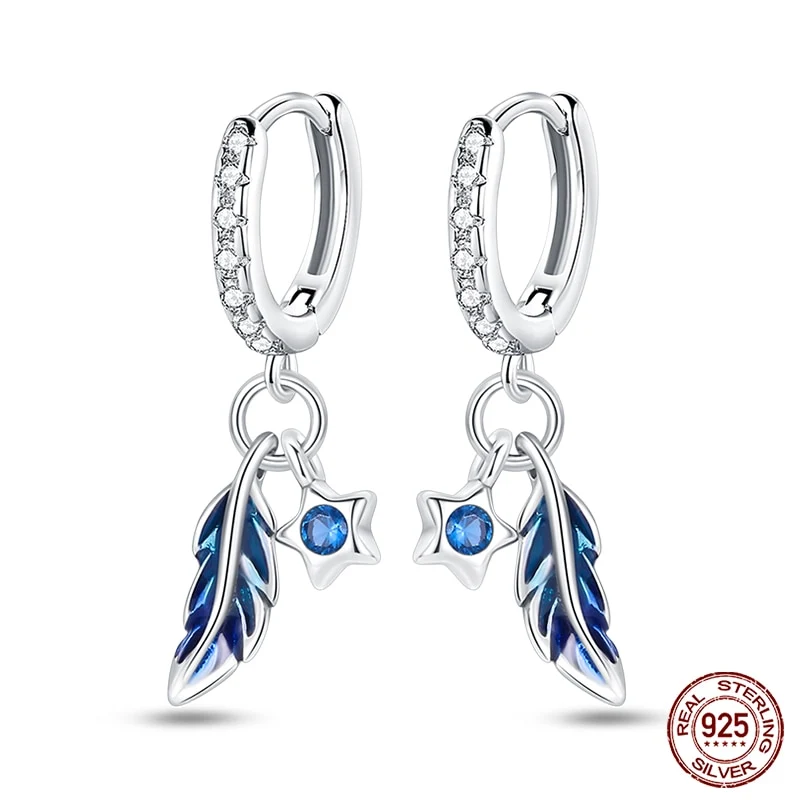 1 Paar Creolen aus 925 Sterling Silber Ohrringe Zirkonia Ohrstecker NEU