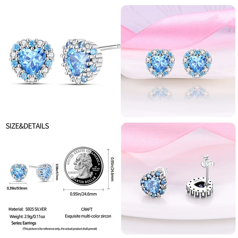 1 Paar Creolen aus 925 Sterling Silber Ohrringe Zirkonia Ohrstecker NEU