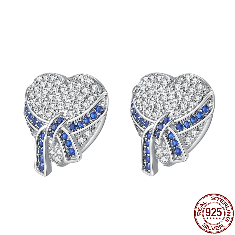 1 Paar Creolen aus 925 Sterling Silber Ohrringe Zirkonia Ohrstecker NEU
