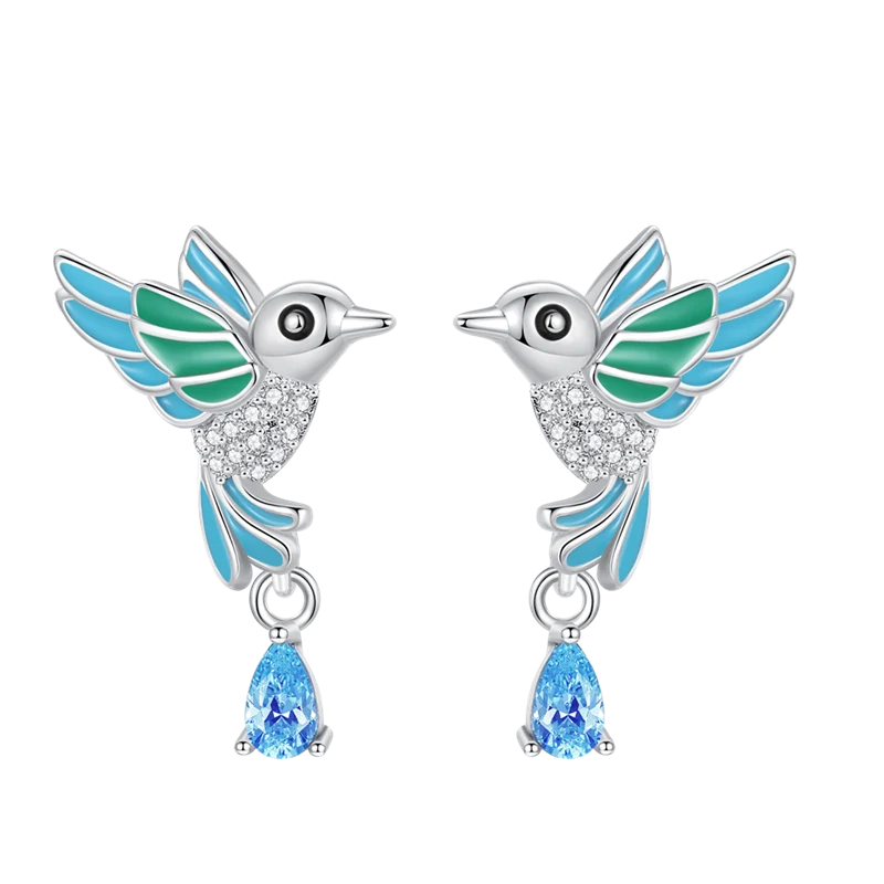1 Paar Creolen aus 925 Sterling Silber Ohrringe Zirkonia Ohrstecker NEU