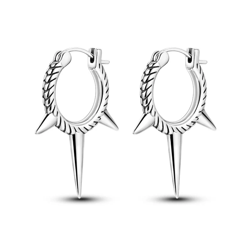 1 Paar Creolen aus 925 Sterling Silber Ohrringe Zirkonia Ohrstecker NEU