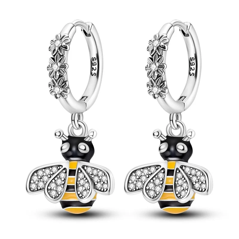 1 Paar Creolen aus 925 Sterling Silber Ohrringe Zirkonia Ohrstecker NEU