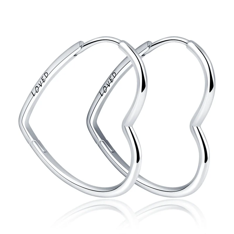 1 Paar Creolen aus 925 Sterling Silber Ohrringe Zirkonia Ohrstecker NEU