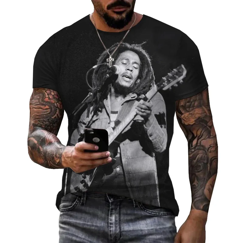 Herren Fashion Vintage 3D T-Shirt Rundhals Unisex Sommer Streetwear