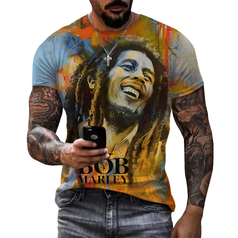 Herren Fashion Vintage 3D T-Shirt Rundhals Unisex Sommer Streetwear