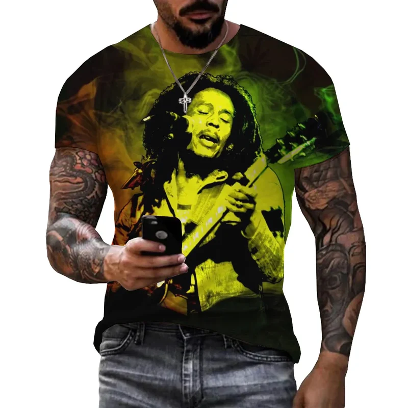 Herren Fashion Vintage 3D T-Shirt Rundhals Unisex Sommer Streetwear