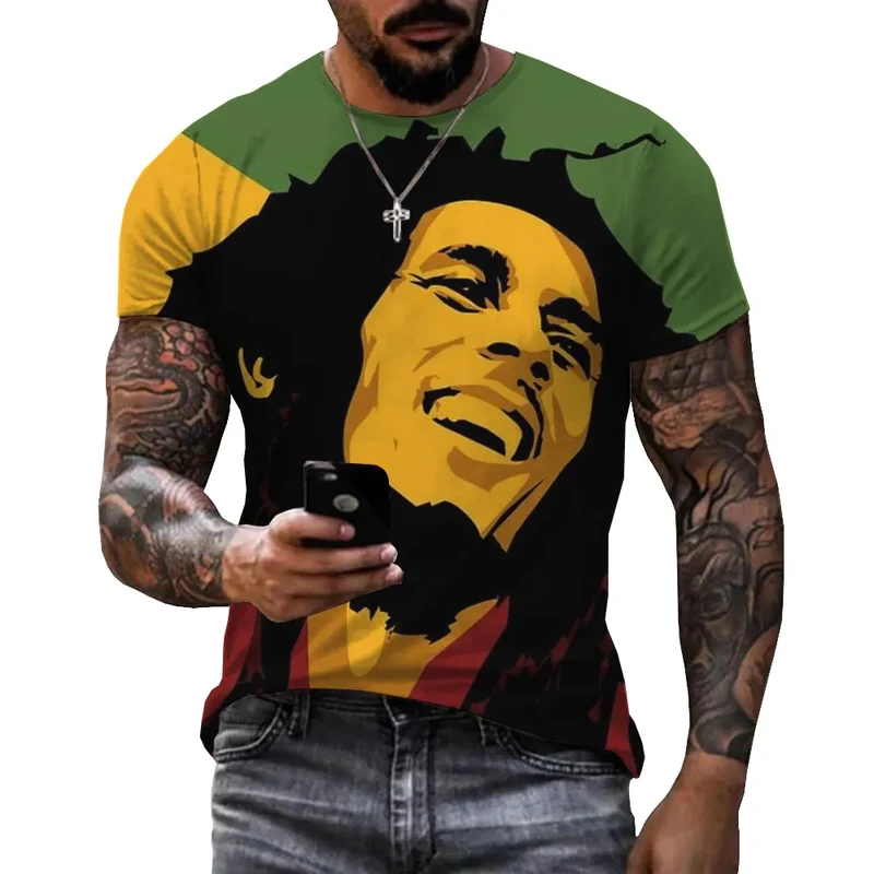 Herren Fashion Vintage 3D T-Shirt Rundhals Unisex Sommer Streetwear